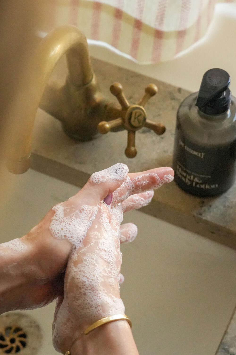 Hand & Body Duo m. genanvendelig glasdispencer - Lavender/Pine needle
